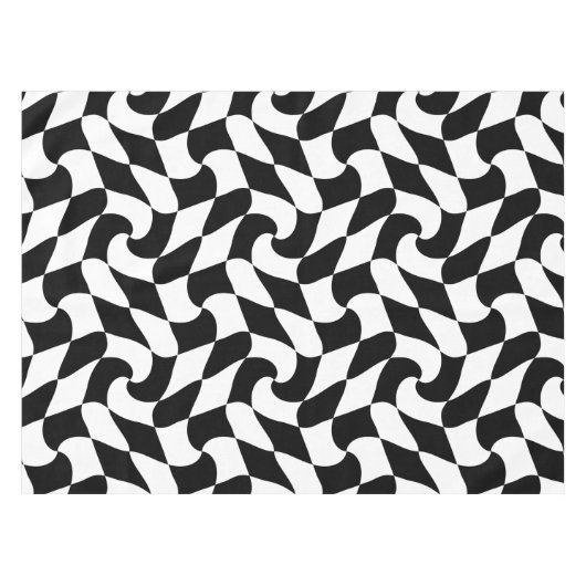 Schwarzweiß-Optik Tischdecke (Vorderseite (Horizontal))