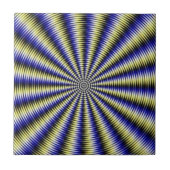 Schwarzweiß-optische Illusion Fliese (Vorderseite)