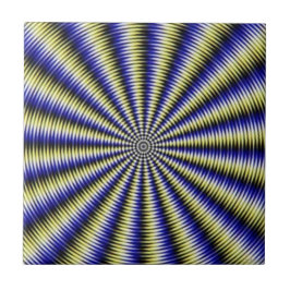 Schwarzweiß-optische Illusion Fliese