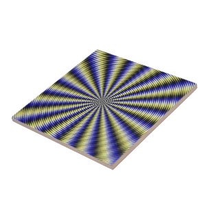 Schwarzweiß-optische Illusion Fliese