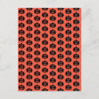 Schwarzweiß-Orange-Jack-Olantern-Print