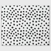 Schwarzweiss-Packpapier Geschenkpapier (Flach)