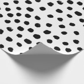 Schwarzweiss-Packpapier Geschenkpapier (Ecke)