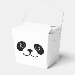 Schwarzweiss-Panda-Tier-Gesichts-Entwurf Geschenkschachtel