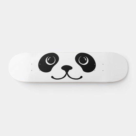 Schwarzweiss-Panda-Tier-Gesichts-Entwurf Skateboard (Horizontal)