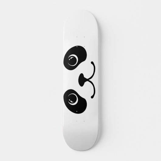 Schwarzweiss-Panda-Tier-Gesichts-Entwurf Skateboard (Vorne)