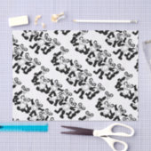 Schwarzweiss-PandaSeidenpapier Seidenpapier (Handwerk)