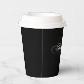 Schwarzweiß Pappbecher (Rechts)