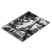 Schwarzweiss-Paris-Notizbuch Notizblock (Linke Seite)