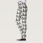 Schwarzweiss-Penguin-Vogel-Tier-Leggings Leggings (Links)