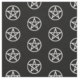 Schwarzweiss-Pentagramm-Altar-Stoff-Material Stoff