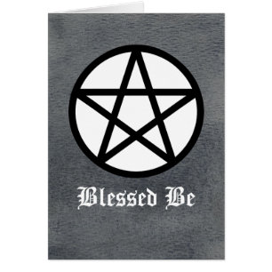 Schwarzweiss-Pentagramm auf schwarzer