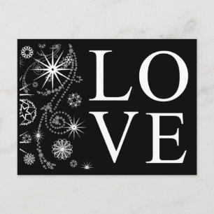 Schwarzweiß-Personalisierte Save the Date-Karte Ankündigungspostkarte