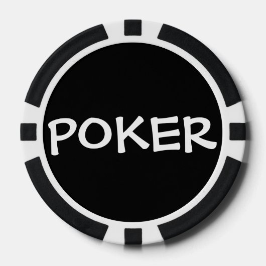 Schwarzweiß (personalize) - Poker Chips (Vorderseite)