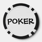 Schwarzweiß (personalize) - Poker Chips (Rückseite)