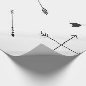 Schwarzweiss-Pfeilgeschenkverpackung Geschenkpapier (Ecke)