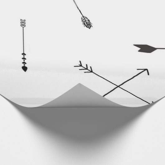 Schwarzweiss-Pfeilgeschenkverpackung Geschenkpapier (Ecke)