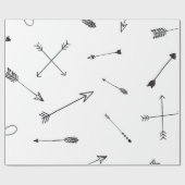 Schwarzweiss-Pfeilgeschenkverpackung Geschenkpapier (Flach)