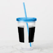 Schwarzweiß-Pharao-König Acryltrinkbecher (Links)