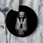 Schwarzweiß-Pharao-König Button (Beispiel)
