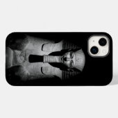 Schwarzweiß-Pharao-König Case-Mate iPhone Hülle (Rückseite (Horizontal))