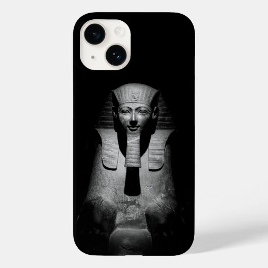 Schwarzweiß-Pharao-König Case-Mate iPhone Hülle (Rückseite)