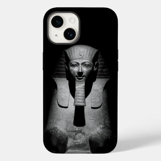 Schwarzweiß-Pharao-König Case-Mate iPhone Hülle (Rückseite)