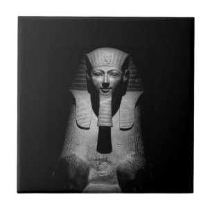 Schwarzweiß-Pharao-König Fliese