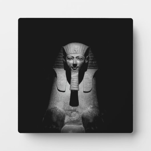 Schwarzweiß-Pharao-König Fotoplatte (Vorderseite)