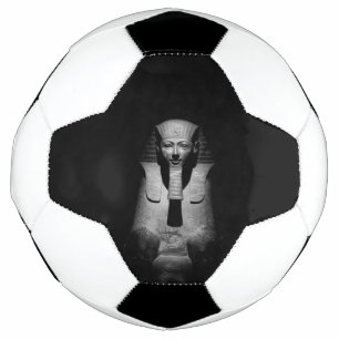 Schwarzweiß-Pharao-König Fußball