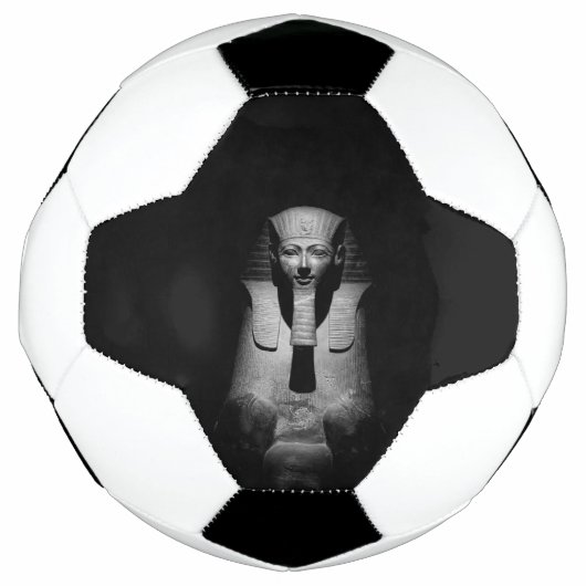 Schwarzweiß-Pharao-König Fußball (Vorderseite)