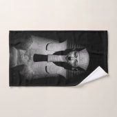 Schwarzweiß-Pharao-König Handtuch (Handtuch)