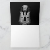 Schwarzweiß-Pharao-König Karte (Innenseite)
