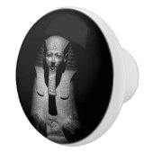 Schwarzweiß-Pharao-König Keramikknauf (Rechts)