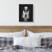 Schwarzweiß-Pharao-König Leinwanddruck (Insitu (Schlafzimmer))