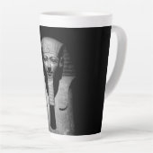 Schwarzweiß-Pharao-König Milchtasse (Rechte Ecke)