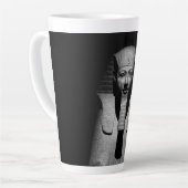 Schwarzweiß-Pharao-König Milchtasse (Linke Ecke)