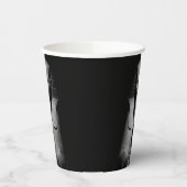 Schwarzweiß-Pharao-König Pappbecher (Links)