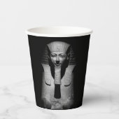 Schwarzweiß-Pharao-König Pappbecher (Vorderseite)