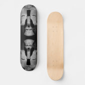 Schwarzweiß-Pharao-König Skateboard (Vorderseite)