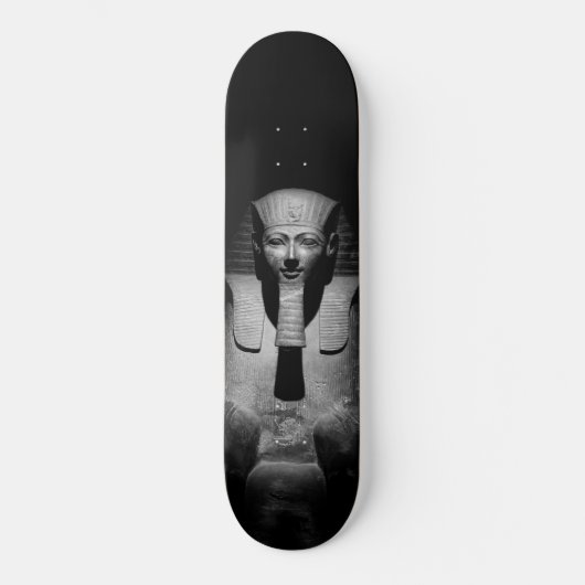 Schwarzweiß-Pharao-König Skateboard (Vorderseite)
