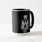 Schwarzweiß-Pharao-König Tasse (VorderseiteRechts)