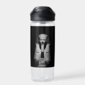 Schwarzweiß-Pharao-König Trinkflasche (Rückseite)