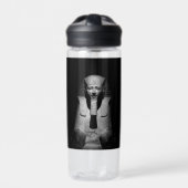 Schwarzweiß-Pharao-König Trinkflasche (Vorderseite)