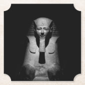 Schwarzweiß-Pharao-König Untersetzer (Vorderseite)