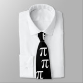 Schwarzweiß-Pi-Symbol Krawatte (Gebunden)