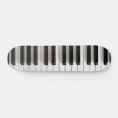Schwarzweiß-Piano-Tastatur Skateboard (Horizontal)