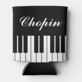 Schwarzweiß-Piano-Tasten, eigener Name des Pianist Dosenkühler (Vorderseite)