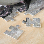 Schwarzweiss-Pinguin-Vogel-Puzzlespiel Puzzle (Seite)