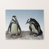 Schwarzweiss-Pinguin-Vogel-Puzzlespiel Puzzle (Horizontal)
